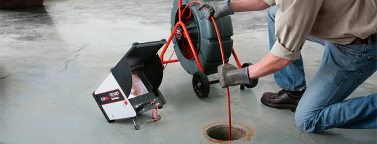 Drain Cleaning by camera viewing